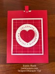 Stampin' Up! Circle Sayings and Bee My Valentine fun fold double slider card with Adoring Hearts Hybrid Embossing Folder-Jeanie Stark StampinUp