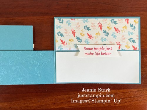 Stampin' Up! Cottage Wreaths and Inked Botanicals fun fold card idea-Jeanie Stark StampinUp