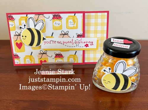 Stampin' Up! Bee Mine Valentine Card idea-Jeanie Stark StampinUp