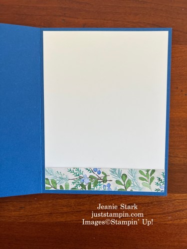 Stampin' Up! Winter Meadow and Layering Leaves birthday card idea using the fractured card technique-Jeanie Stark StampinUp