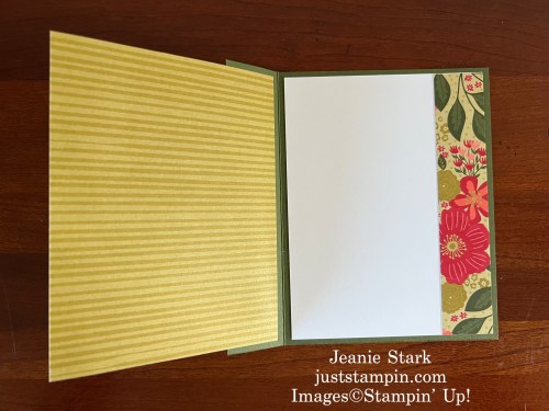 Stampin' Up! Garden Walk Designer Series Paper and Heartfelt Hexagon fun fold sympathy card idea-Jeanie Stark StampinUp