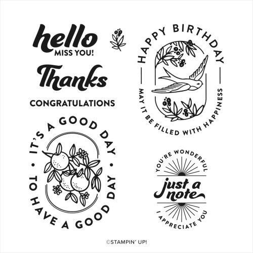 Stampin' Up! Filled With Happiness Stamp Set-visit juststampin.com for inspiration and ordering information-Jeanie Stark StampinUp