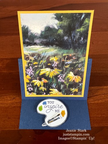 Stampin' Up! Creating with You and Meandering Meadows fun fold easel card ideas-Jeanie Stark StampinUp