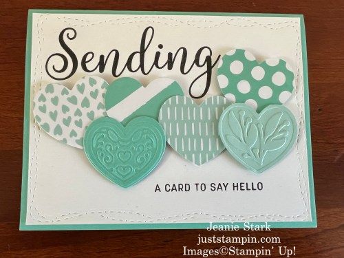 Stampin' Up! Sending Smiles and Adoring Hearts Hybrid Embossing Folder all occasion card ideas-Jeanie Stark StampinUp