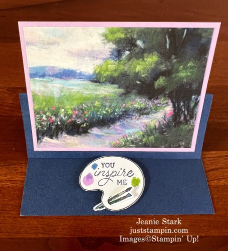 Stampin' Up! Creating with You and Meandering Meadows fun fold easel card ideas-Jeanie Stark StampinUp