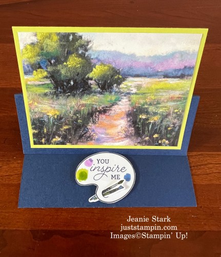 Stampin' Up! Creating with You and Meandering Meadows fun fold easel card ideas-Jeanie Stark StampinUp