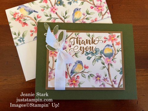 Stampin' Up! Irresistible blooms and Fight & Airy Designer Series paper simple thank you card ideas-Jeanie Stark StampinUp