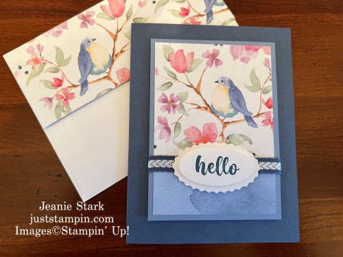 Stampin' Up! Irresistible blooms and Fight & Airy Designer Series paper simple all occasion card idea-Jeanie Stark StampinUp