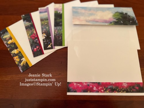 Stampin' Up! Basic White Medium Envelope ideas to coordinate with handmade cards-Jeanie Stark StampinUp 