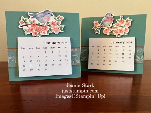 Stampin' Up! Flight & Airy Designer Series Paper Calendar Cards-Jeanie Stark StampinUp