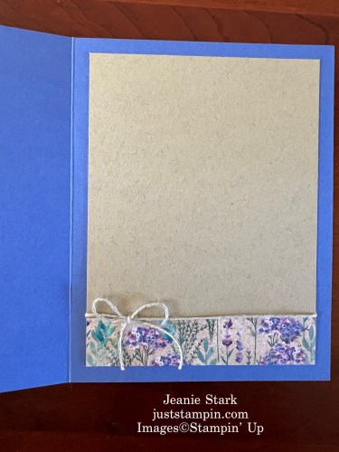 Stampin' Up! Perennial Lavender with Heartfelt Hexagon and Bough Punch Thinking of You Card idea-Jeanie Stark StampinUp