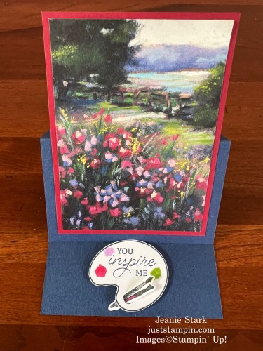 Stampin' Up! Creating with You and Meandering Meadows fun fold easel card ideas-Jeanie Stark StampinUp