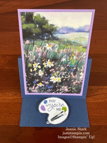 Stampin' Up! Creating with You and Meandering Meadows fun fold easel card ideas-Jeanie Stark StampinUp