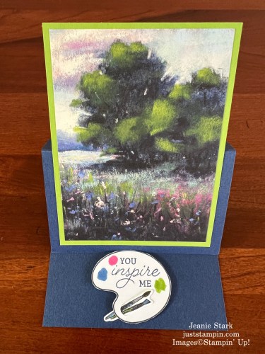 Stampin' Up! Creating with You and Meandering Meadows fun fold easel card ideas-Jeanie Stark StampinUp