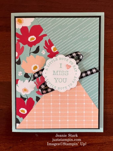 Stampin' Up! Sunny Days and Thoughtful Expressions stack, slice, and shuffle card ideas-Jeanie Stark StampinUp