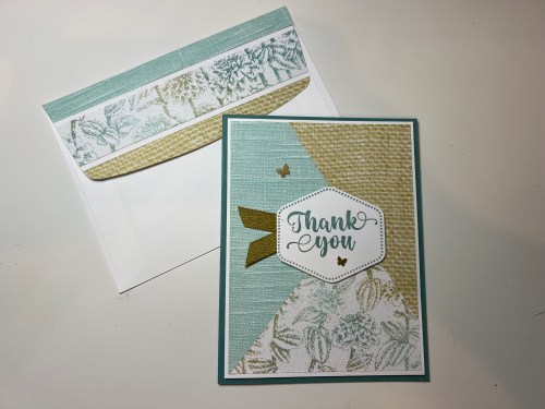 Stampin' Up! Heartfelt Hexagon and Softly Stippled Thank you card idea-Jeanie Stark StampinUp