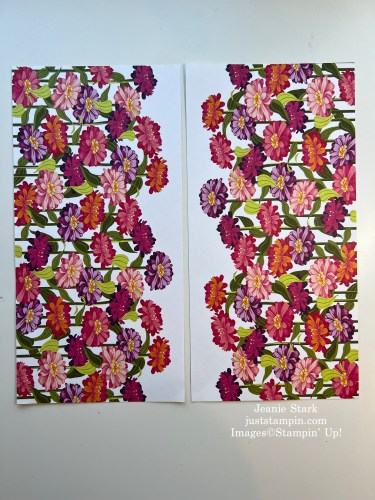 Stampin' Up! Flowering Zinnias Designer Series paper-Jeanie Stark StampinUp