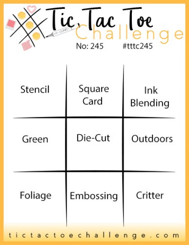 Tic Tac Toe Challenge-visitjuststampin.com for inspiration and details to play along-Jeanie Stark StampinUp