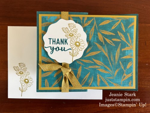 Stampin' Up! Fresh As A Daisy Z fold card ideas with Charming Sentiments and Lifetime of Love-Jeanie Stark StampinUp