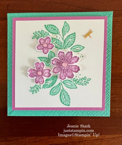 Stampin' Up! Petal Park Twisted Easel card with Unbounded Beauty-Jeanie Stark StampinUp