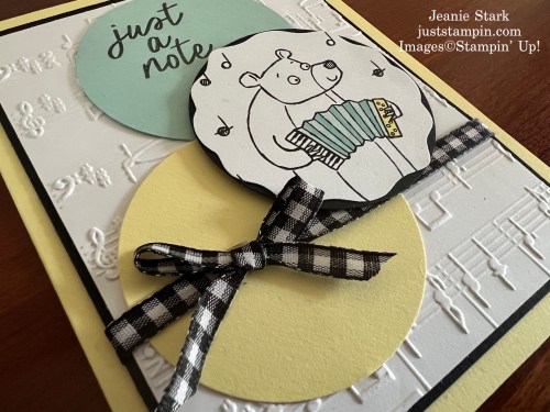 Stampin' Up! All occasion note card with Zoo Crew Designer Series Paper and Simply Said Stamp Set-Jeanie Stark StampinUp