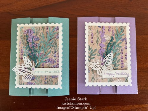 Stampin' Up! Perennial lavender birthday card ideas-Jeanie Stark StampinUp
