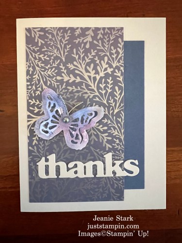Stampin' Up! Thoughtful Designs thank you card with Thanks & Beyond Dies-Jeanie Stark StampinUp