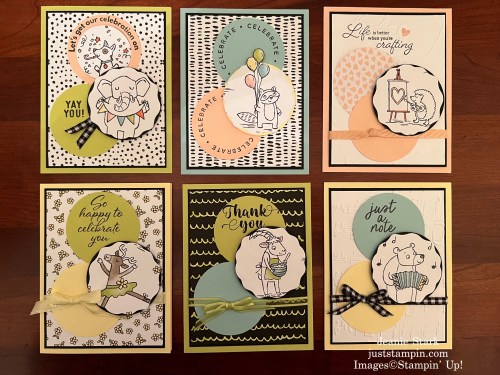 Stampin' Up! All occasion cards with Zoo Crew Designer Series Paper-Jeanie Stark StampinUp