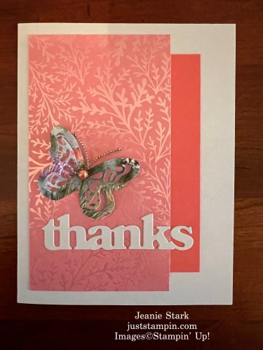 Stampin' Up! Thoughtful Designs thank you card with Thanks & Beyond Dies-Jeanie Stark StampinUp