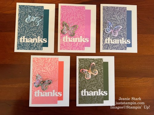 Stampin' Up! Thoughtful Designs thank you card with Thanks & Beyond Dies-Jeanie Stark StampinUp