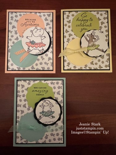 Stampin' Up! All occasion cards with Zoo Crew Designer Series Paper-Jeanie Stark StampinUp