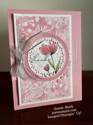 Stampin' Up! Spotlight on Nature Bundle thank you card idea-Jeanie Stark StampinUp