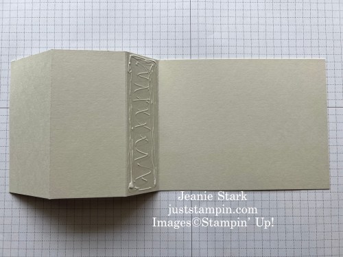 Stampin' Up! Book Binding Z fold card using Frames & Flowers Designer Series Paper-Jeanie Stark StampinUp
