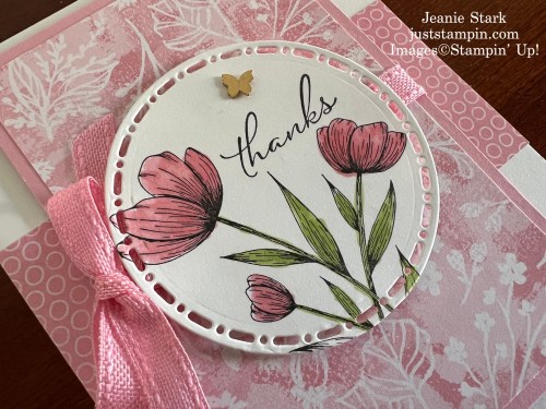 Stampin' Up! Spotlight on Nature Bundle thank you card idea-Jeanie Stark StampinUp