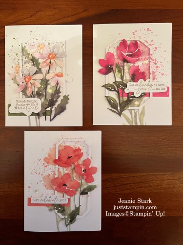 Stampin' Up! paper Pumpkin Painted Petals handmade cards-Jeanie Stark StampinUp