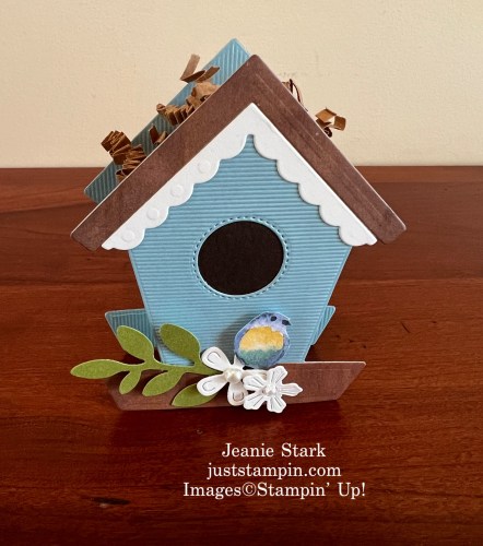 Stampin' Up! Country Birdhouse 3D treat holder-Jeanie Stark StampinUp