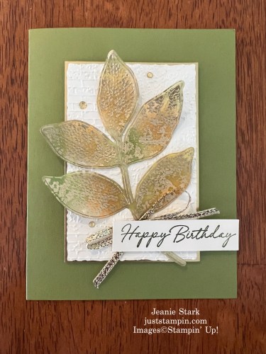 Stampin' Up! Changing Leaves birthday card idea-Jeanie Stark StampinUp