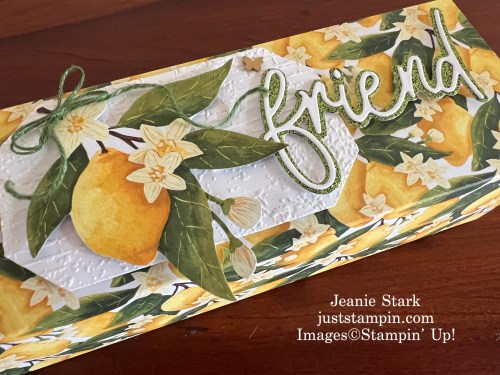 Stampin' Up! Mediterranean Blooms Sliding gift box for Bath & Body Works soap-Jeanie Stark StampinUp