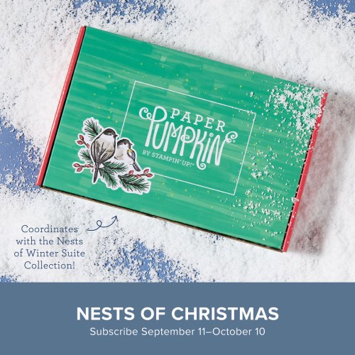 Stampin' Up! Paper Pumpkin Nests of Christmas Kit-New Subscribers save 40% -visit juststampin.com for details