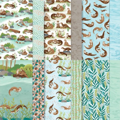 Stampin' Up! Otterly Adorable 12" x 12" Designer Series Paper-visit juststampin.com for inspiration, product share, and more-Jeanie Stark StampinUp