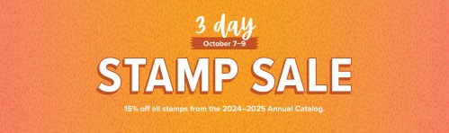 Stampin' Up! Stamp Sale-visit juststampin.com for details and inspiration.