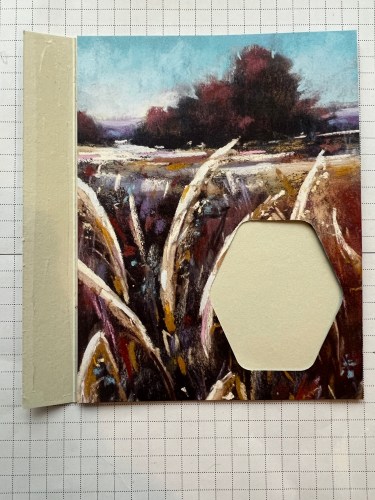 Stampin' Up! Book Binding Peekaboo Card with Splendid Autumn and Hexagon Punch-Jeanie Stark StampinUp