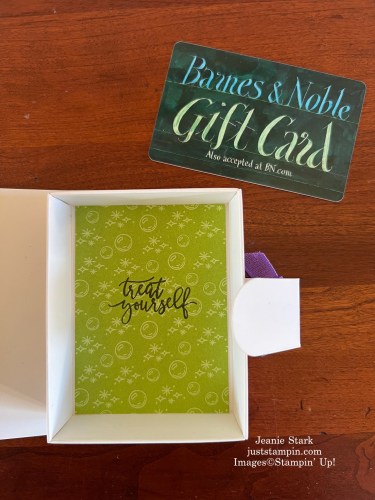 Stampin' Up! Halloween Spells Designer Series Paper Book Treat Box-Jeanie Stark StampinUp