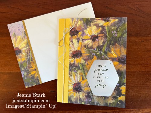 Stampin' Up! Book Binding Peekaboo Card with Splendid Autumn and Heartfelt hexagon-Jeanie Stark StampinUp