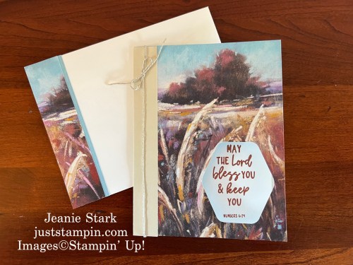 Stampin' Up! Book Binding Peekaboo Card with Splendid Autumn and Hexagon Punch-Jeanie Stark StampinUp