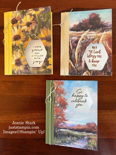 Stampin' Up! Book Binding Peekaboo Card with Splendid Autumn and Hexagon Punch-Jeanie Stark StampinUp