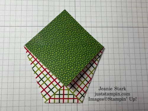Stampin' Up! Take A Bow origami treat holder-Jeanie Stark StampinUp
