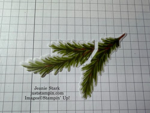 Stampin' Up! Season of Green & Gold Panel Frame Christmas card idea-Jeanie Stark StampinUp