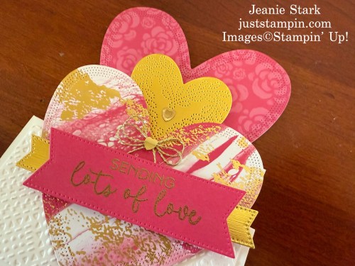 Stampin' Up! Hearts of Elegance Fun Fold card idea-Jeanie Stark StampinUp
