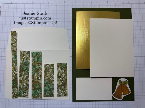 Stampin' Up! Season of Green & Gold Panel Frame Christmas card kit-Jeanie Stark StampinUp
